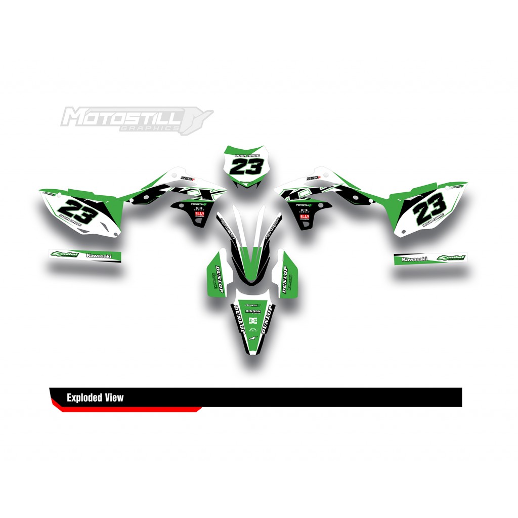 KAWASAKI KX 250F 2013 - 2016 GRAPHIC STICKER KIT