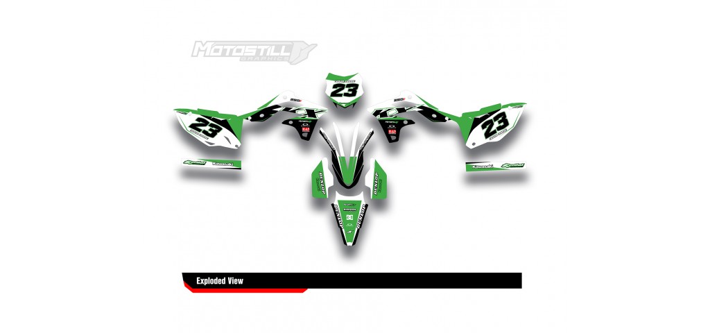 KAWASAKI KX 250F 2013 - 2016 GRAPHIC STICKER KIT
