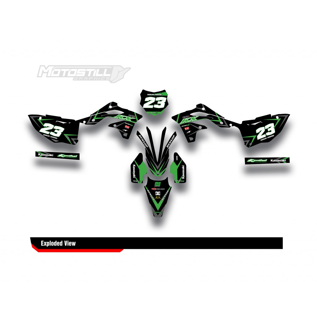 KAWASAKI KX 250F 2013 - 2016 GRAPHIC STICKER KIT
