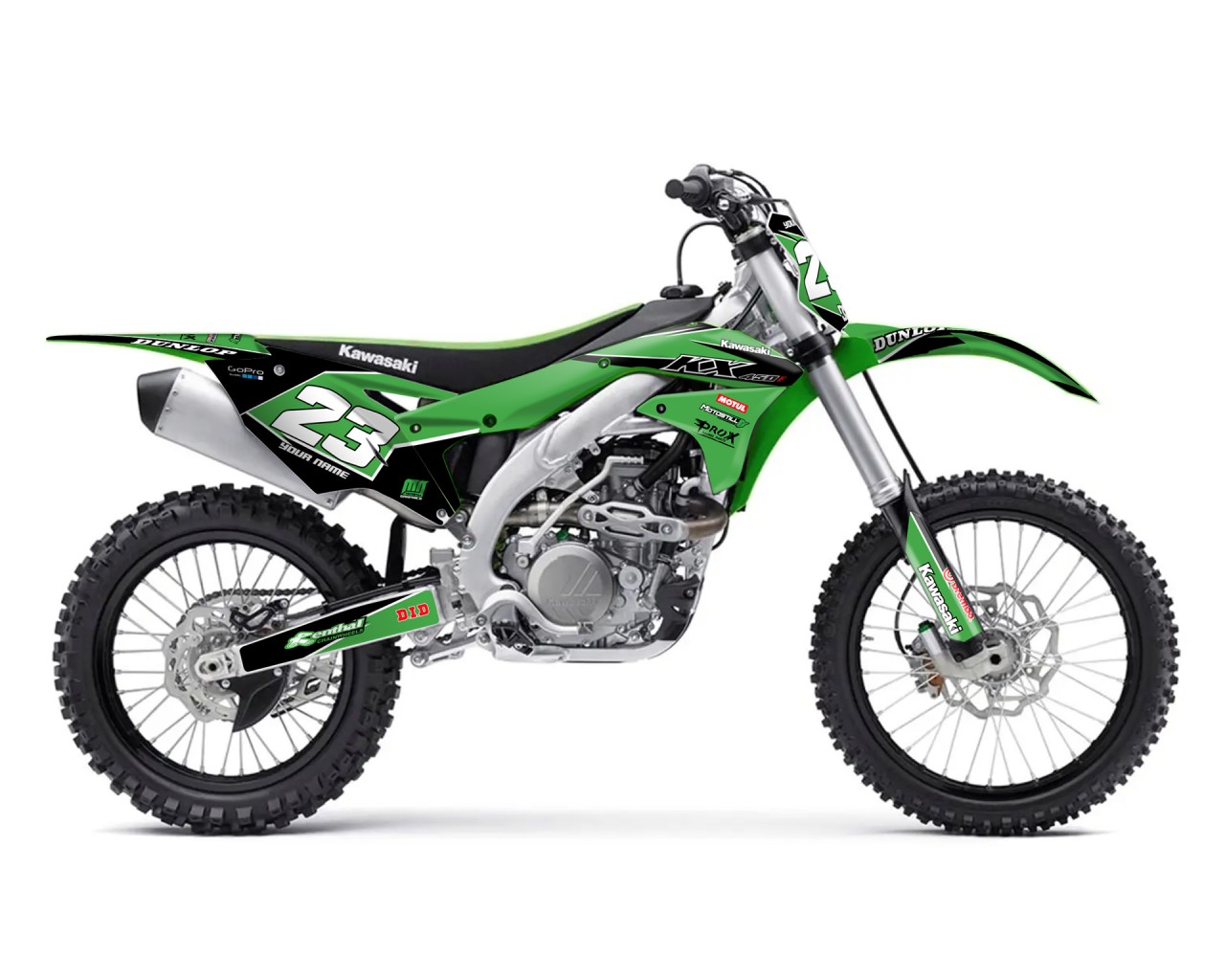 KAWASAKI KX 450F 2016 - 2018 GRAPHIC STICKER KIT