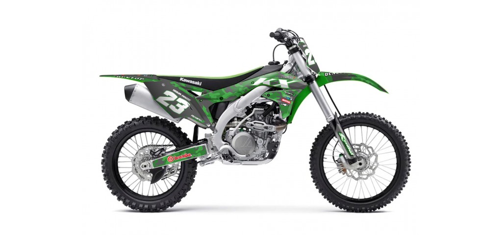 KAWASAKI KX 450F 2016 - 2018 GRAPHIC STICKER KIT