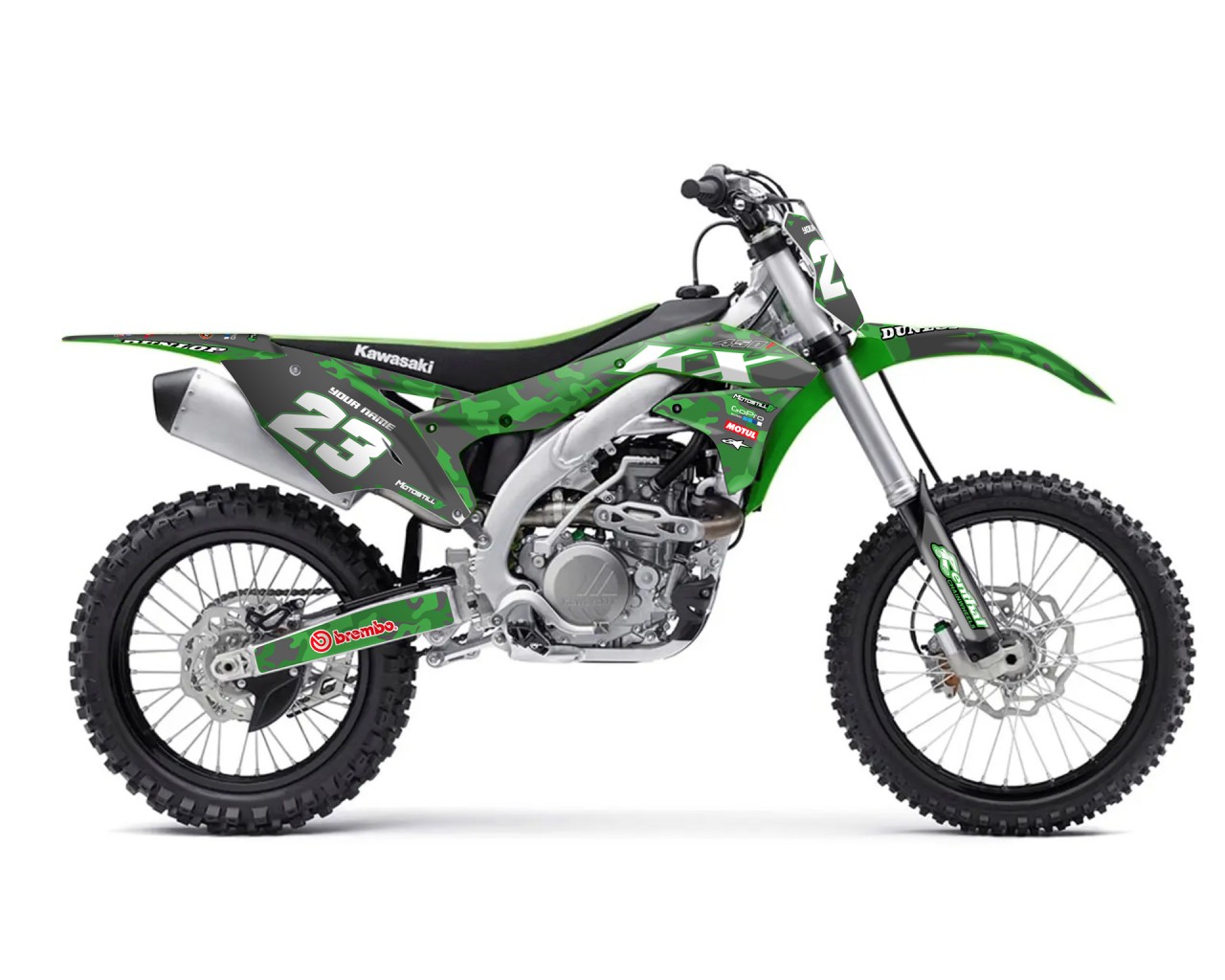 KAWASAKI KX 450F 2016 - 2018 GRAPHIC STICKER KIT