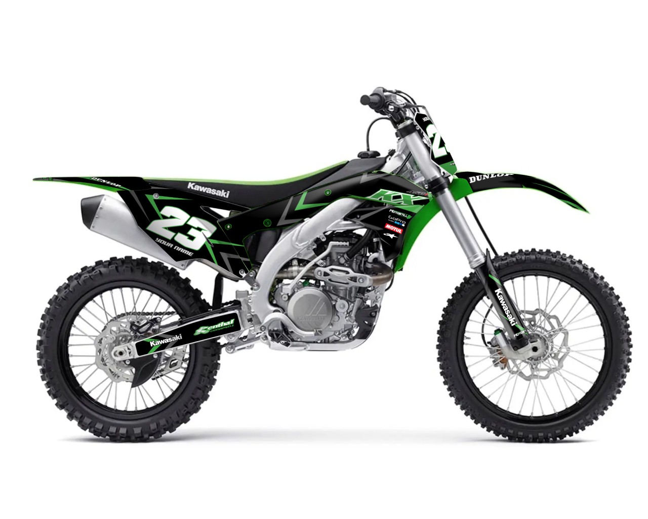 KAWASAKI KX 450F 2016 - 2018 GRAPHIC STICKER KIT