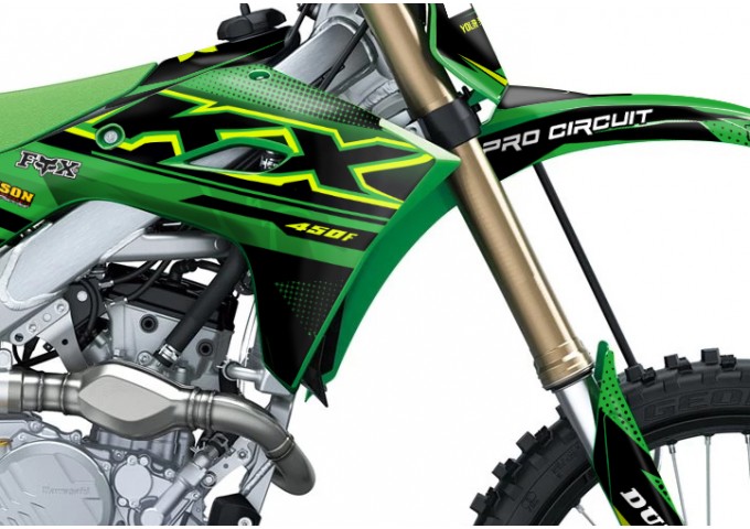 KAWASAKI KX 250 - 450 / 2025 GRAPHIC STICKER KIT