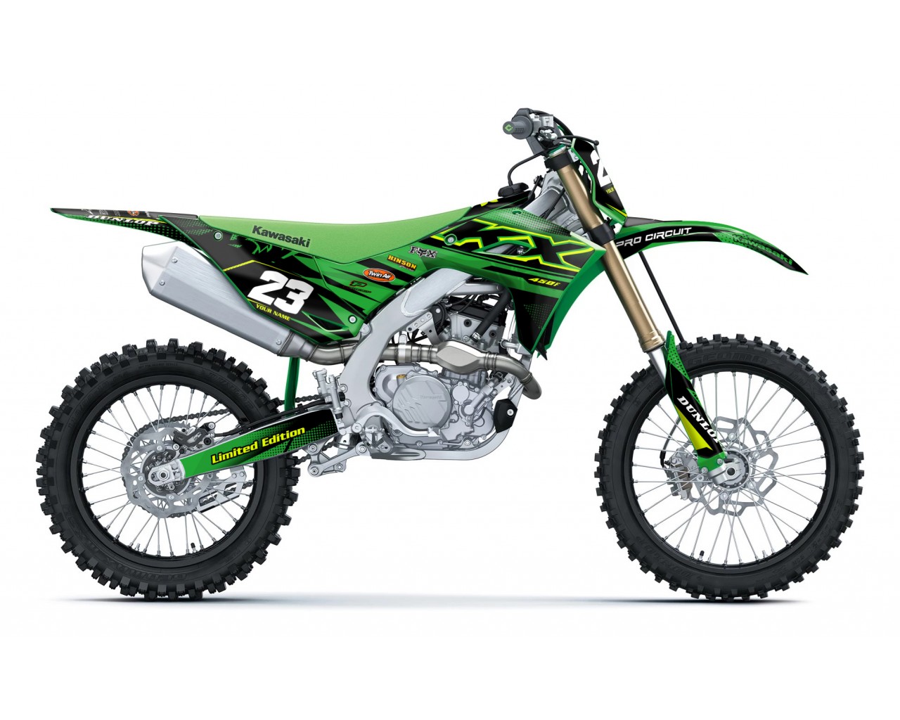 KAWASAKI KX 250 - 450 / 2025 GRAPHIC STICKER KIT