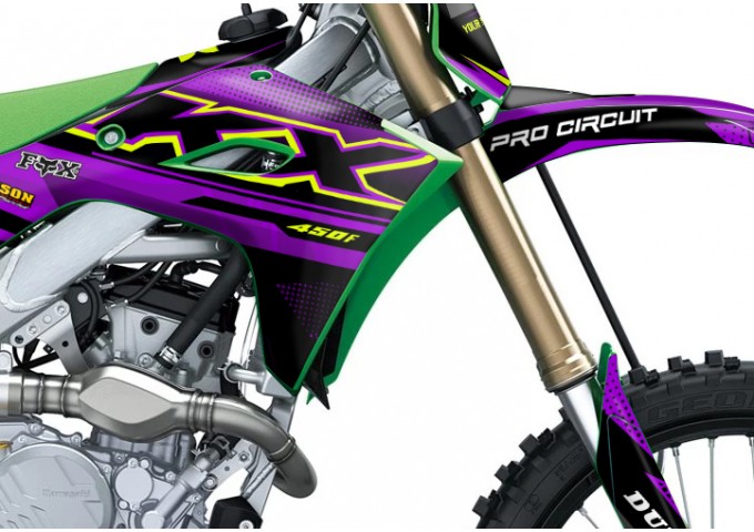KAWASAKI KX 250 - 450 / 2025 GRAPHIC STICKER KIT
