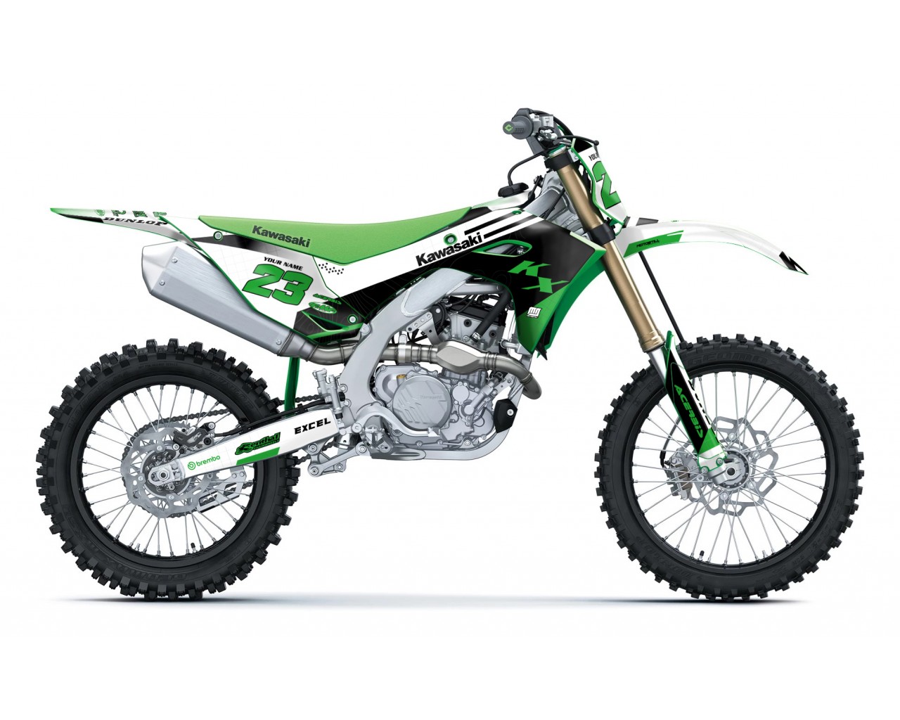 KAWASAKI KX 250 - 450 / 2025 GRAPHIC STICKER KIT