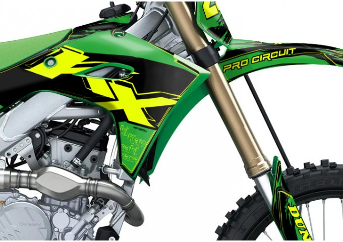 KAWASAKI KX 250 - 450 / 2025 GRAPHIC STICKER KIT