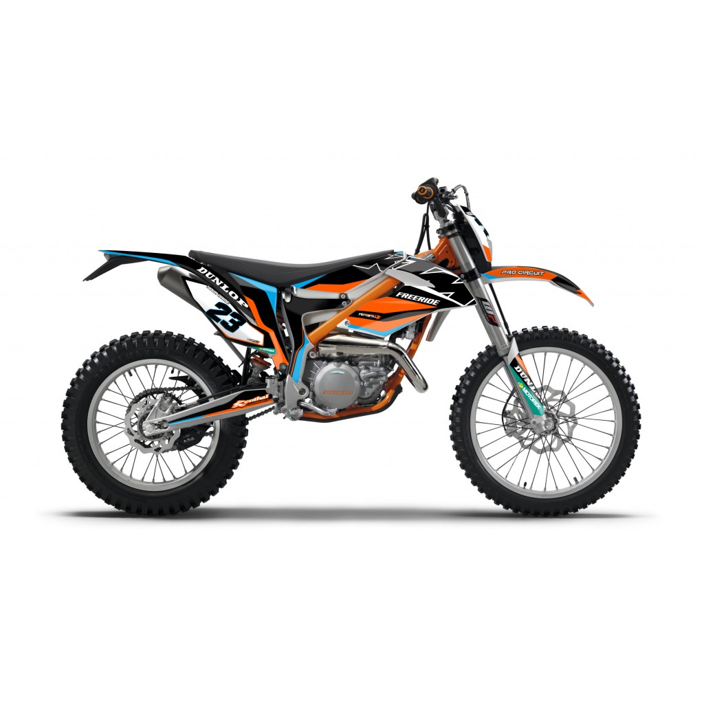KTM FREERIDE GRAPHIC STICKER SET - DECAL KIT