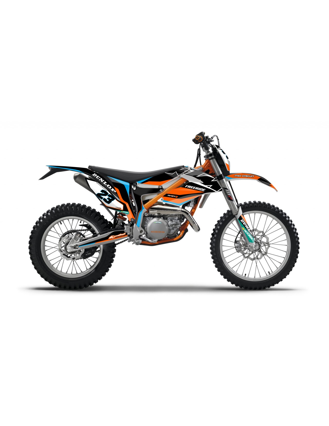 KTM FREERIDE GRAPHIC STICKER SET - DECAL KIT