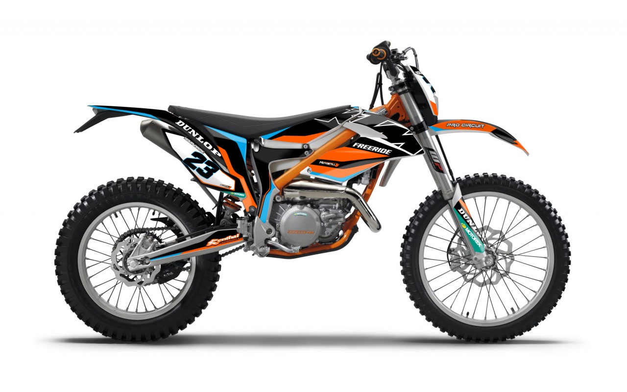 KTM FREERIDE GRAPHIC STICKER SET - DECAL KIT