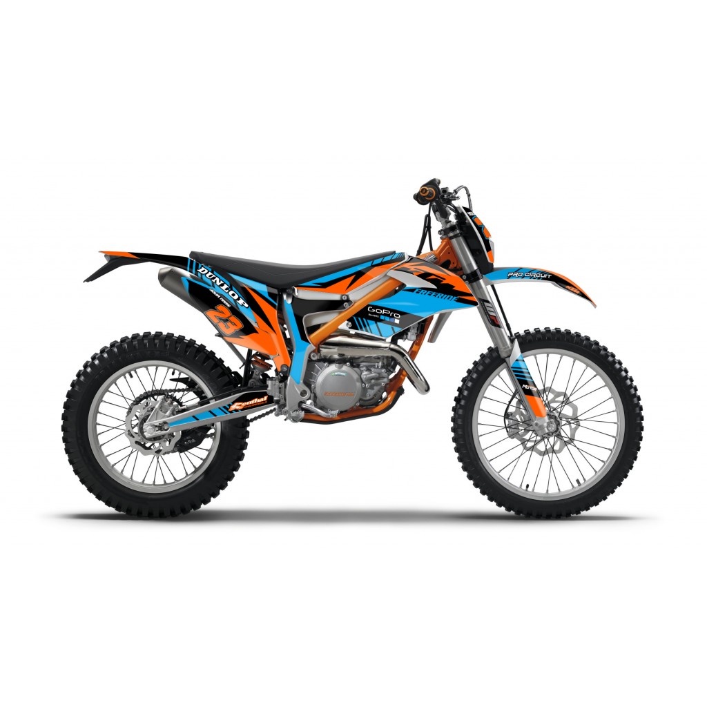 KTM FREERIDE GRAPHIC STICKER SET - DECAL KIT