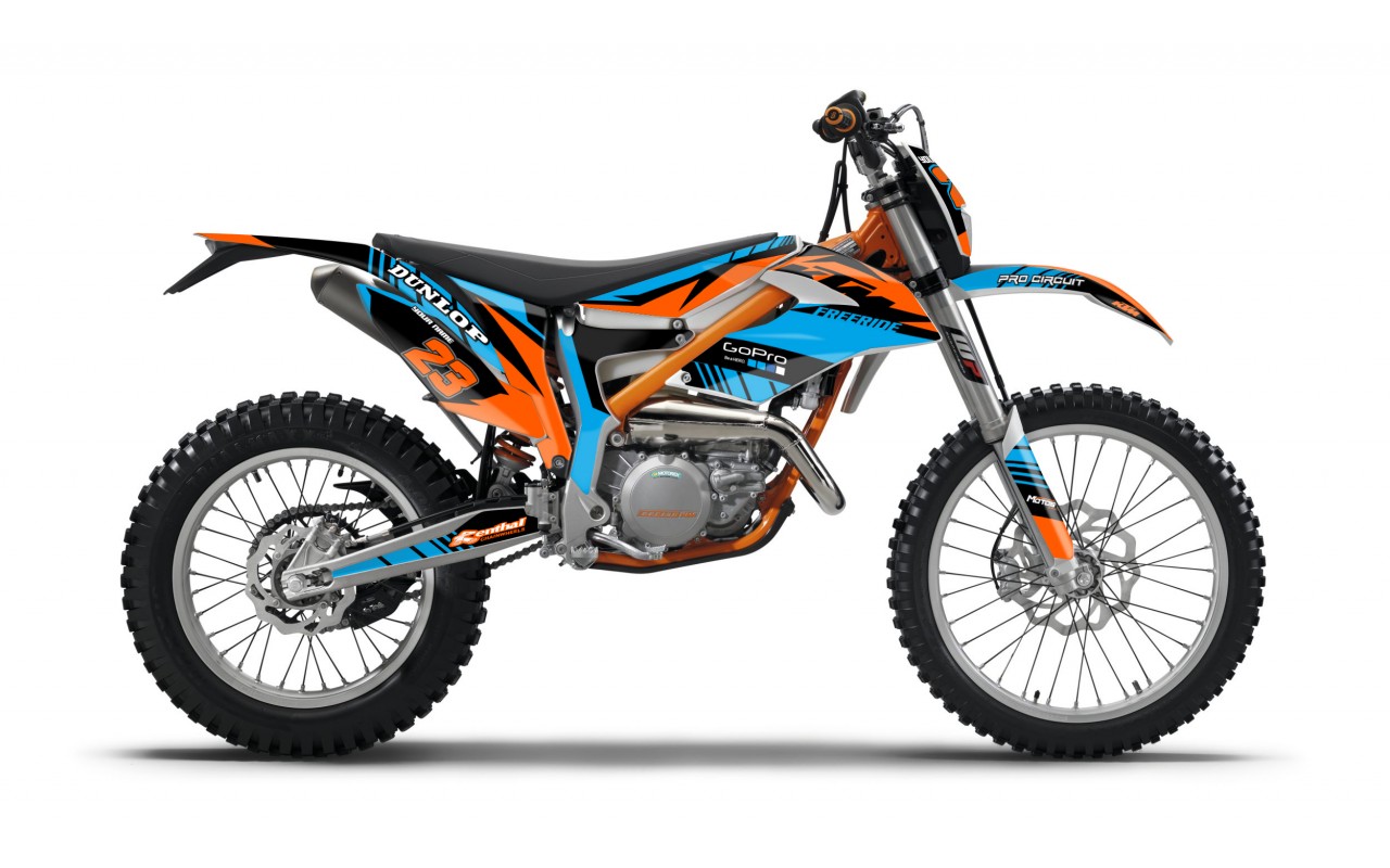 KTM FREERIDE GRAPHIC STICKER SET - DECAL KIT