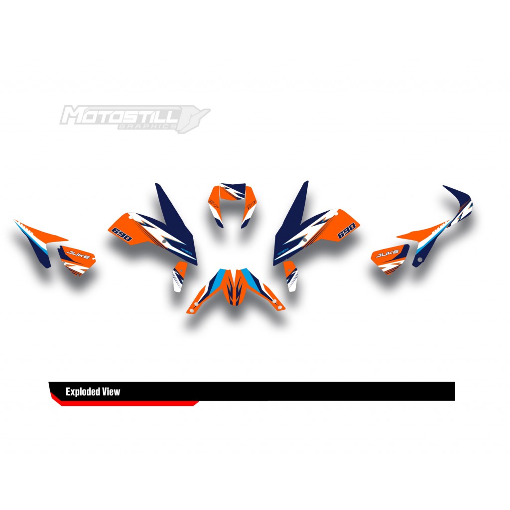 KTM DUKE 690  GRAPHIC STICKER SET - DECAL KIT