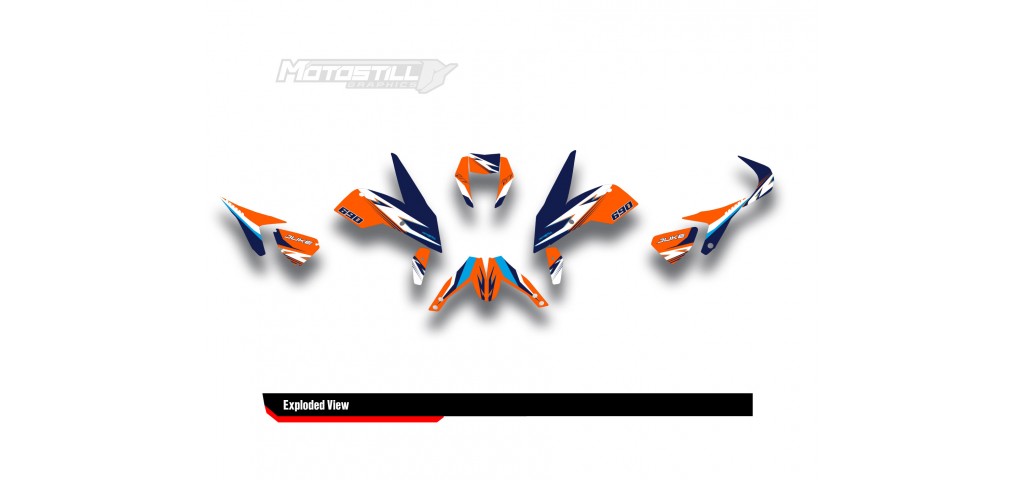 KTM DUKE 690  GRAPHIC STICKER SET - DECAL KIT
