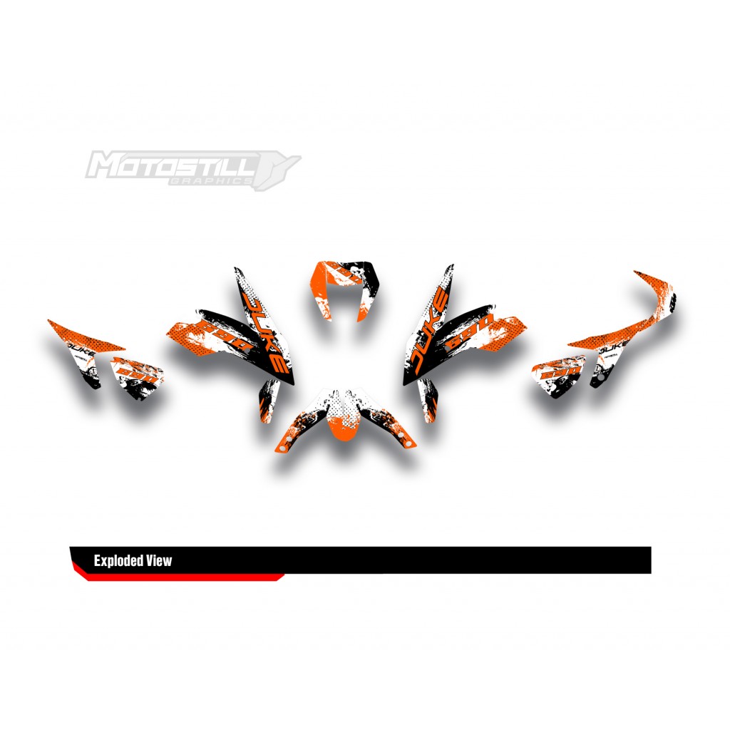 KTM DUKE 690  GRAPHIC STICKER SET - DECAL KIT