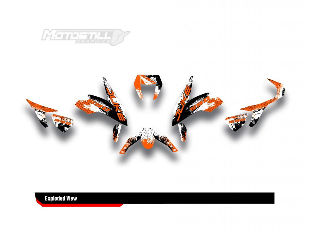 KTM DUKE 690  GRAPHIC STICKER SET - DECAL KIT