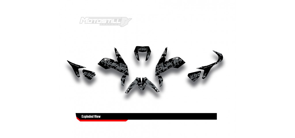 KTM DUKE 690  GRAPHIC STICKER SET - DECAL KIT