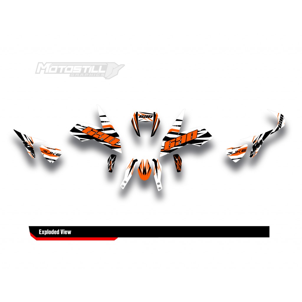 KTM DUKE 690  GRAPHIC STICKER SET - DECAL KIT
