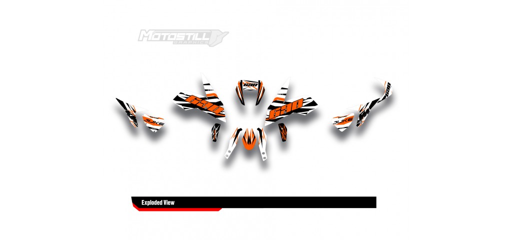 KTM DUKE 690  GRAPHIC STICKER SET - DECAL KIT