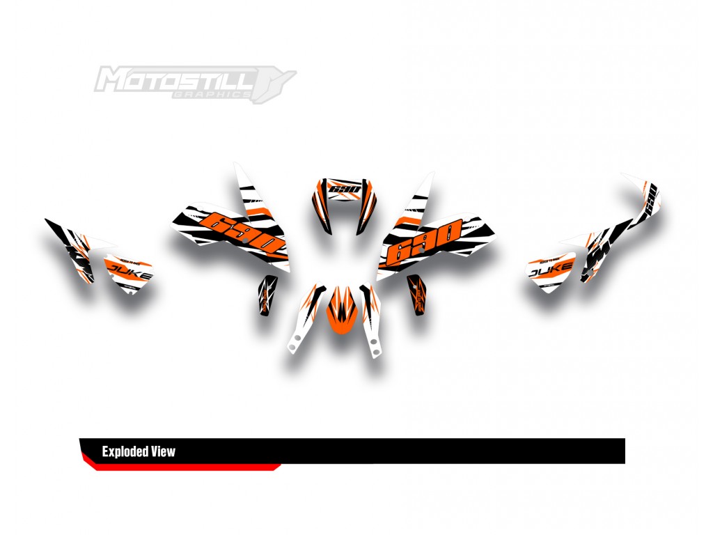 KTM DUKE 690  GRAPHIC STICKER SET - DECAL KIT