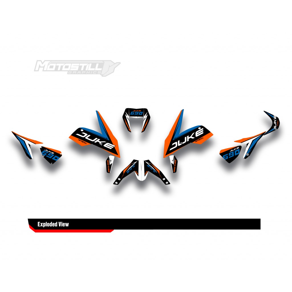 KTM DUKE 690  GRAPHIC STICKER SET - DECAL KIT
