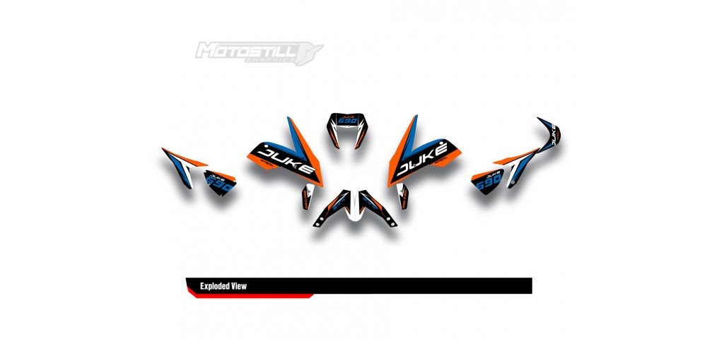KTM DUKE 690  GRAPHIC STICKER SET - DECAL KIT