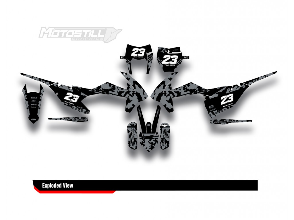 KTM EXC-XC-SX / 2009-2022 GRAPHIC STICKER SET DECAL KIT 