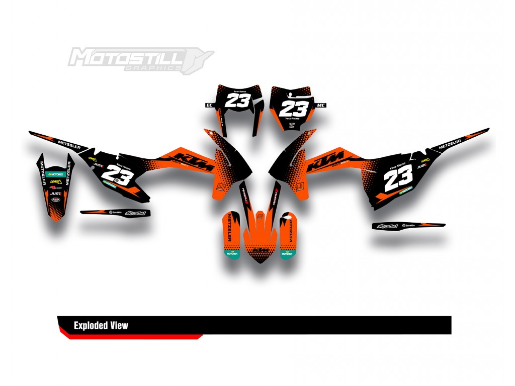 KTM EXC-XC-SX / 2009-2022 GRAPHIC STICKER SET DECAL KIT 