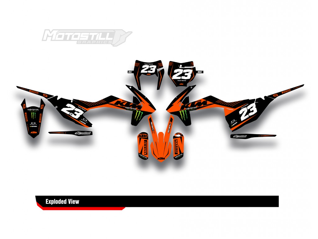 KTM EXC-XC-SX / 2009-2022 GRAPHIC STICKER SET DECAL KIT 