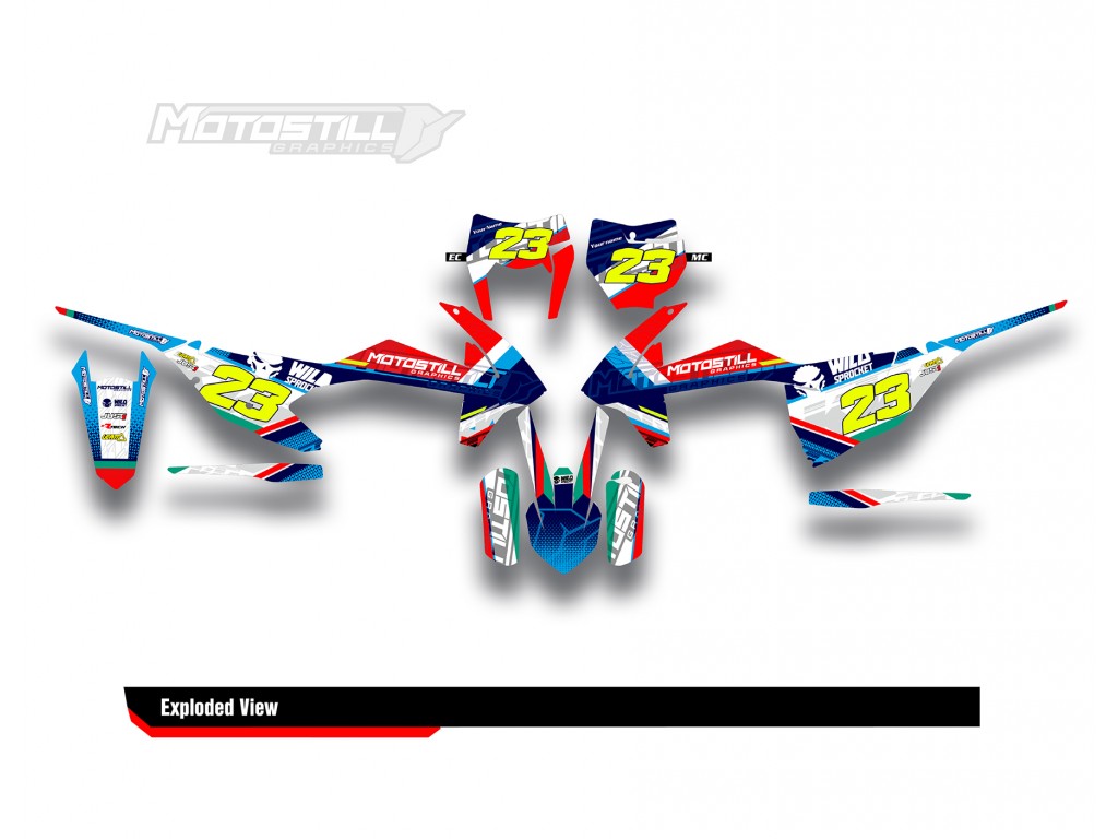 KTM EXC-XC-SX / 2009-2022 GRAPHIC STICKER SET DECAL KIT 