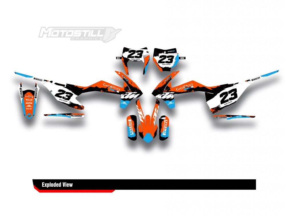 KTM EXC-XC-SX / 2009-2022 GRAPHIC STICKER SET DECAL KIT 