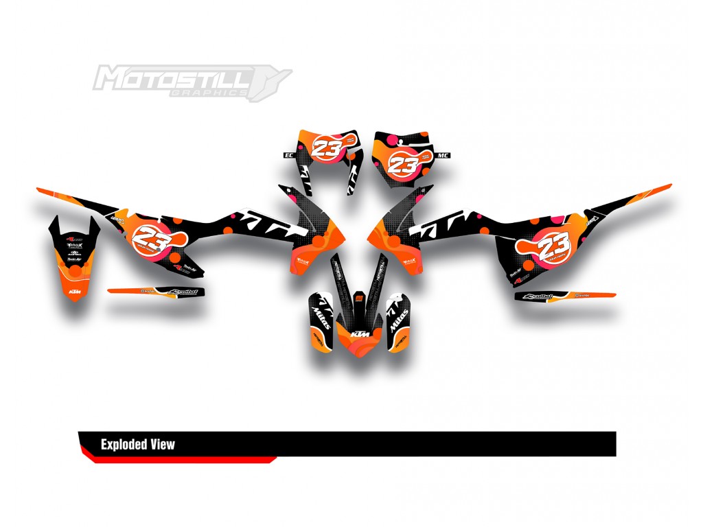 KTM EXC-XC-SX / 2009-2022 GRAPHIC STICKER SET DECAL KIT 