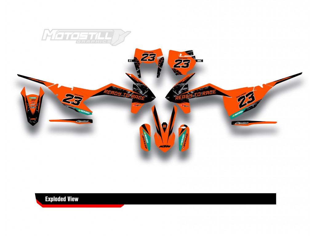 KTM EXC-XC-SX / 2009-2022 GRAPHIC STICKER SET DECAL KIT 