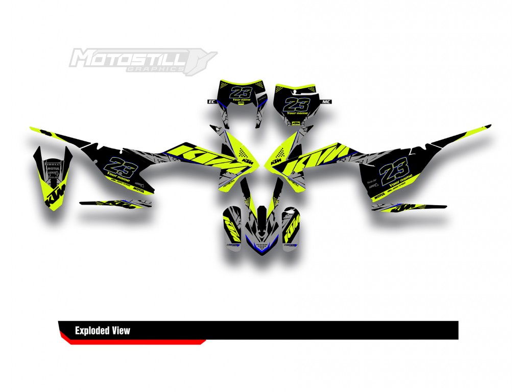 KTM EXC-XC-SX / 2009-2022 GRAPHIC STICKER SET DECAL KIT 