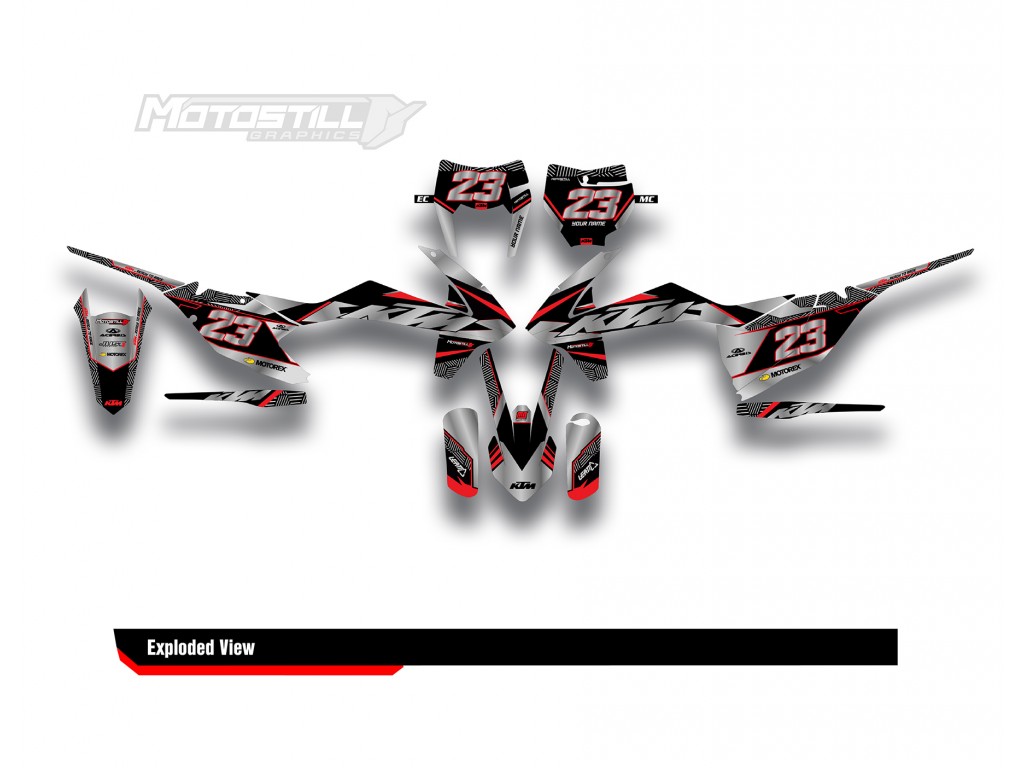 KTM EXC-XC-SX / 2009-2022 GRAPHIC STICKER SET DECAL KIT 