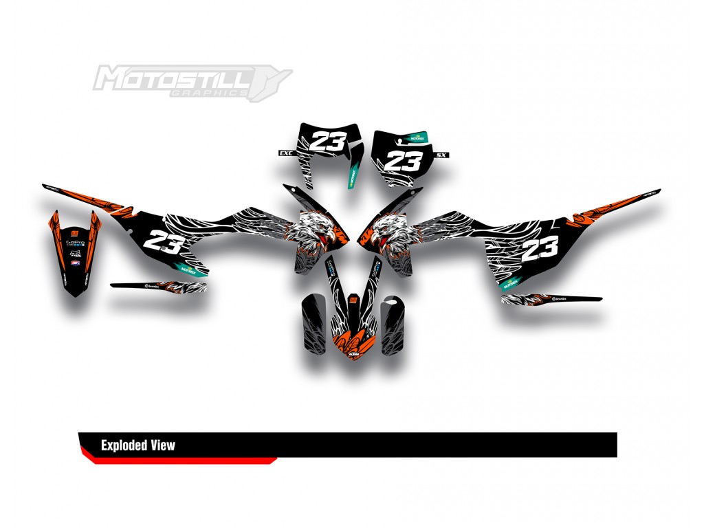 KTM EXC-XC-SX / 2009-2022 GRAPHIC STICKER SET DECAL KIT 