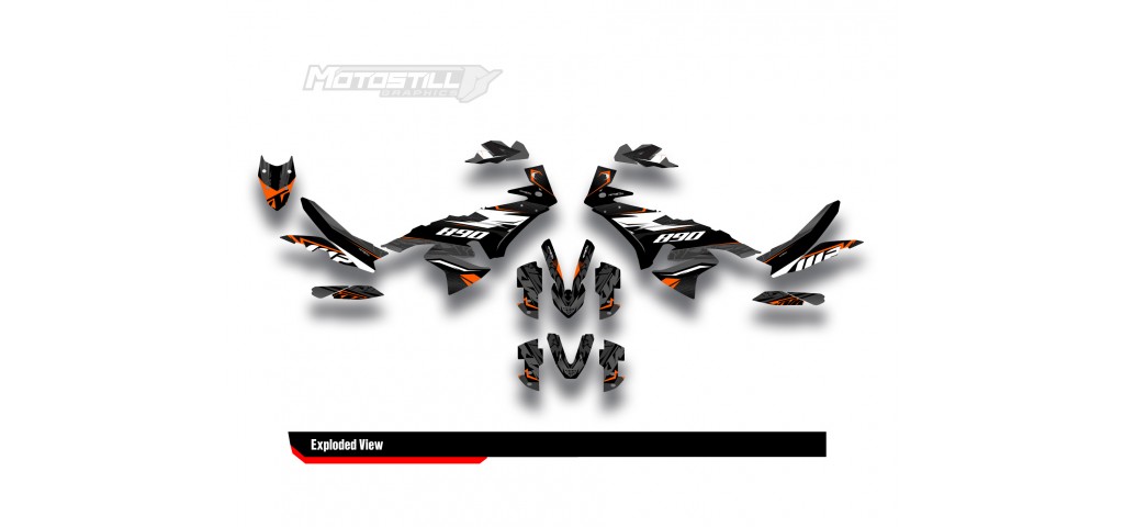 KTM 790/890 - ADV / ADV-R 2023-2024 GRAPHIC STICKER SET / DECAL KIT