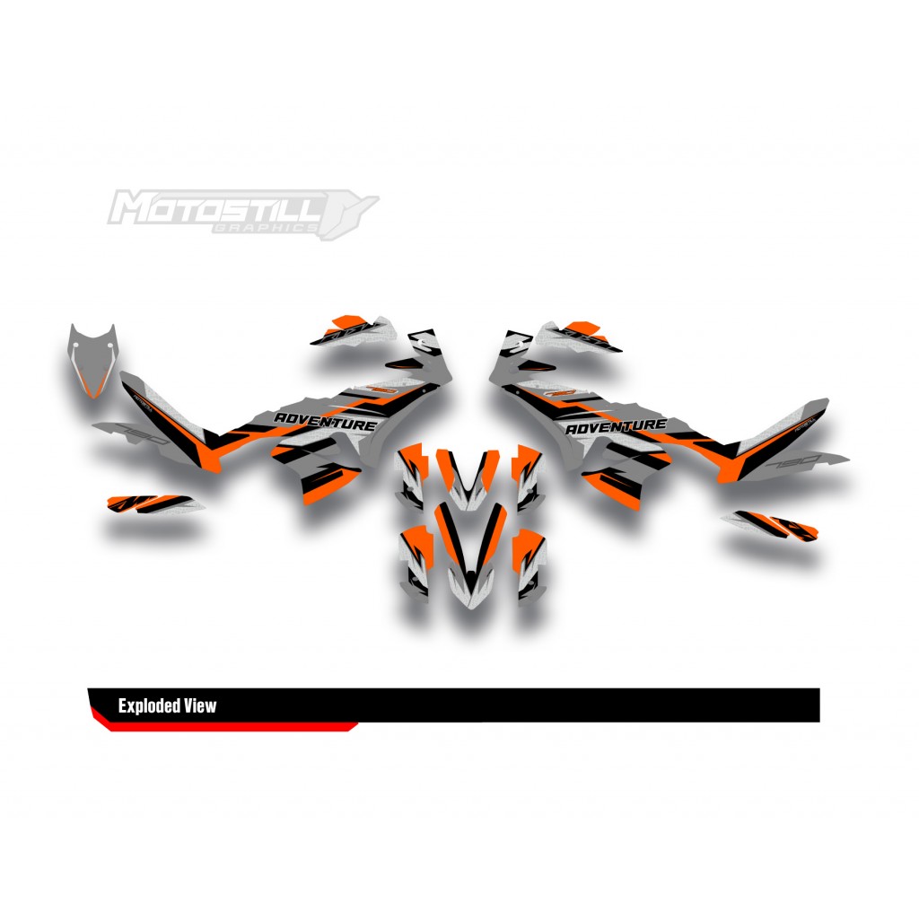 KTM 790/890 - ADV / ADV-R 2023-2024 GRAPHIC STICKER SET / DECAL KIT