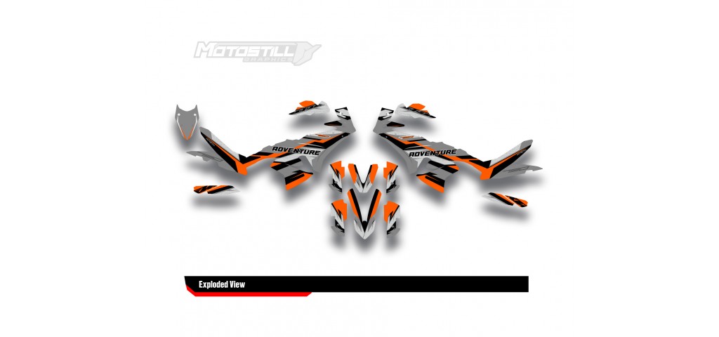 KTM 790/890 - ADV / ADV-R 2023-2024 GRAPHIC STICKER SET / DECAL KIT