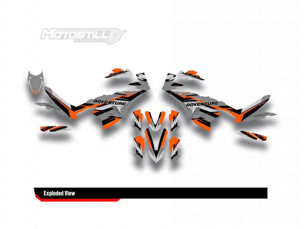 KTM 790/890 - ADV / ADV-R 2023-2024 GRAPHIC STICKER SET / DECAL KIT