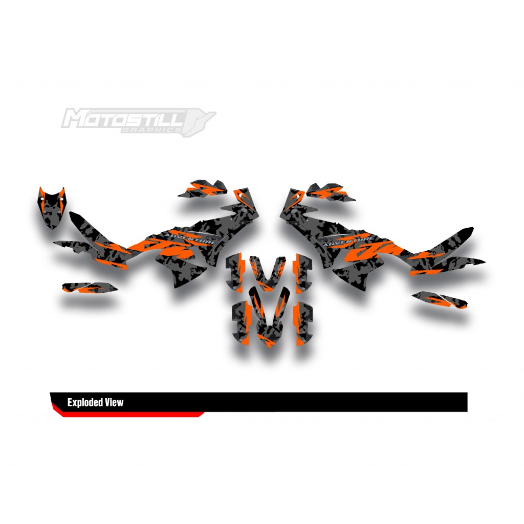 KTM 790/890 - ADV / ADV-R 2023-2024 GRAPHIC STICKER SET / DECAL KIT