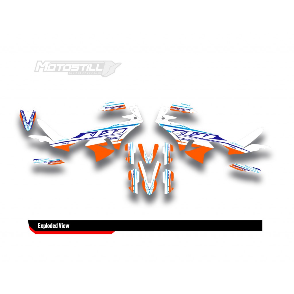 KTM 790/890 - ADV / ADV-R 2023-2024 GRAPHIC STICKER SET / DECAL KIT