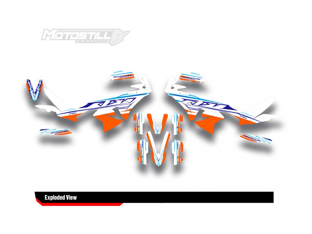 KTM 790/890 - ADV / ADV-R 2023-2024 GRAPHIC STICKER SET / DECAL KIT