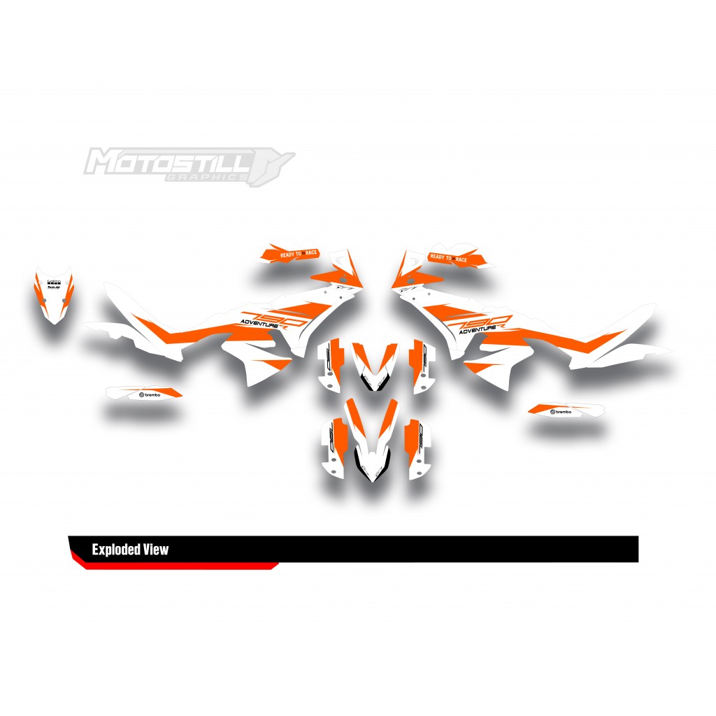 KTM 790/890 - ADV / ADV-R 2023-2024 GRAPHIC STICKER SET / DECAL KIT