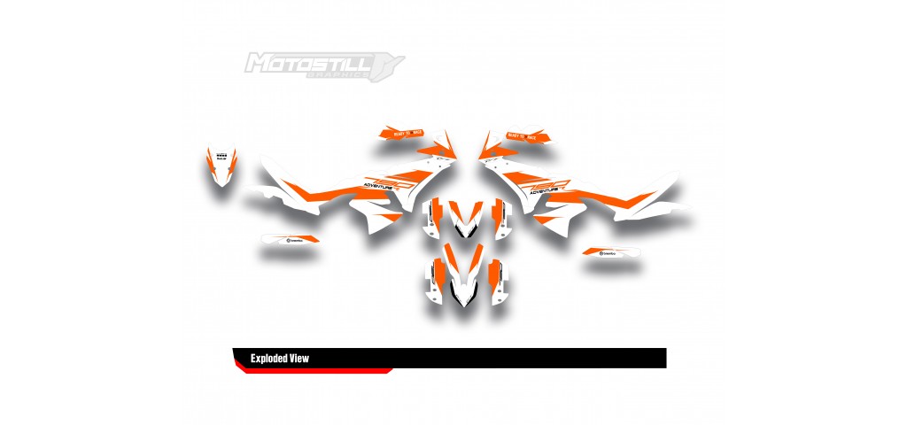KTM 790/890 - ADV / ADV-R 2023-2024 GRAPHIC STICKER SET / DECAL KIT
