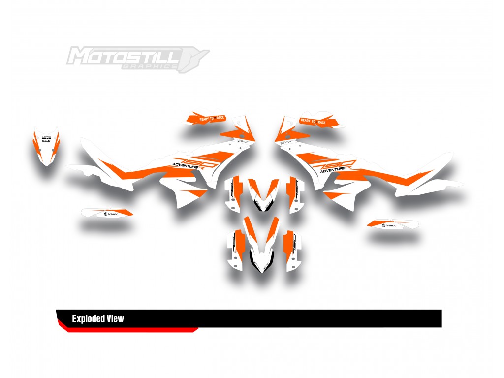 KTM 790/890 - ADV / ADV-R 2023-2024 GRAPHIC STICKER SET / DECAL KIT