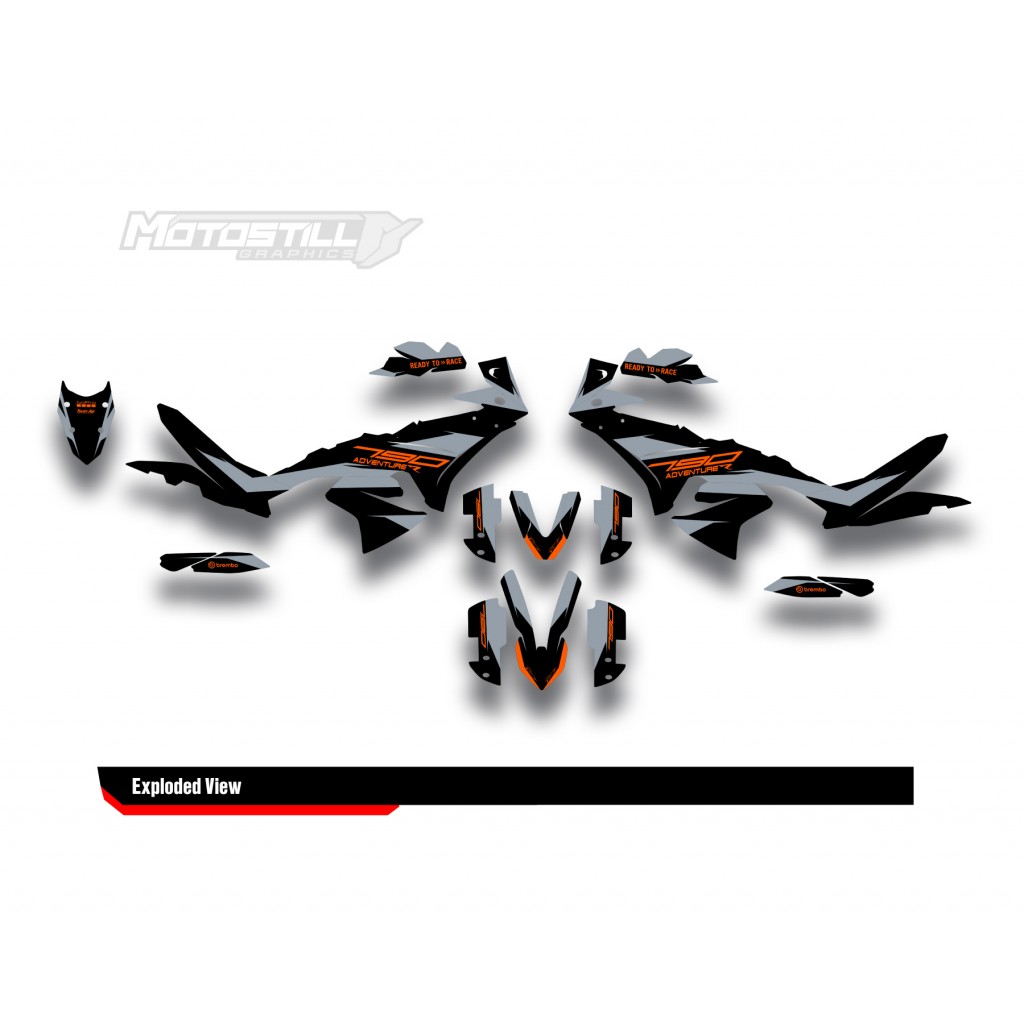 KTM 790/890 - ADV / ADV-R 2023-2024 GRAPHIC STICKER SET / DECAL KIT