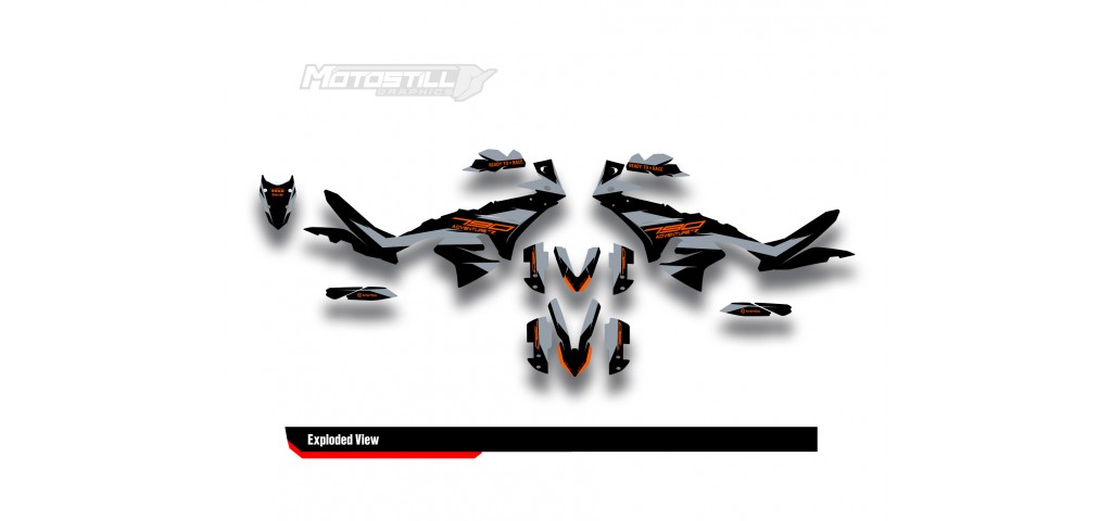 KTM 790/890 - ADV / ADV-R 2023-2024 GRAPHIC STICKER SET / DECAL KIT