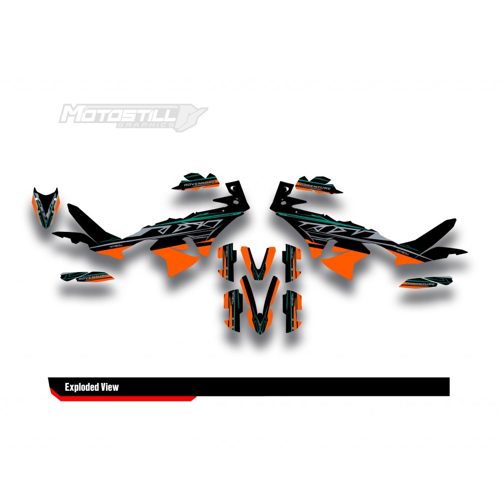 KTM 790/890 - ADV / ADV-R 2023-2024 GRAPHIC STICKER SET / DECAL KIT
